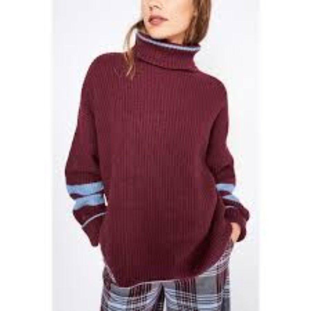 Mirla Beane Avery Roll Neck Jumper Sweater Wool Blend  Wolf & Badger -  S